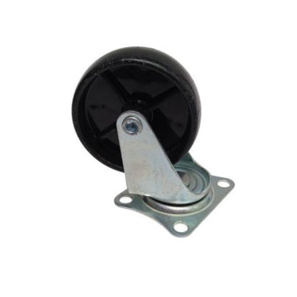 2 1/2 IN / TM Roda Hidup Trolly Non Rem Plat Nylon Hitam