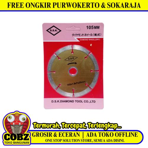 4 IN / D.S.K Dry Mata Gerinda Potong Keramik Diamond Cutting Wheel