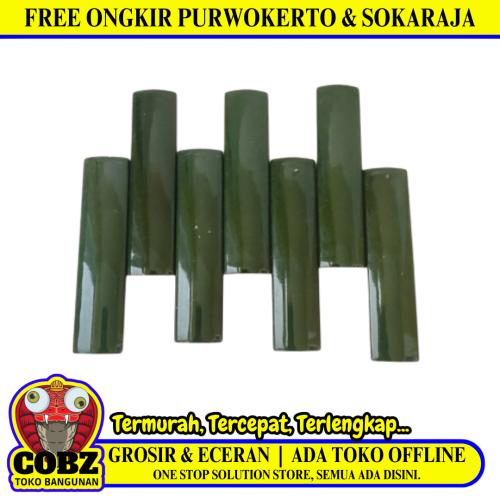 10 CM / NM Kuku Macan Bon Bon Lis Keramik Permukaan Hijau Lembar