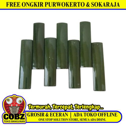 10 CM / NM Kuku Macan Bon Bon Lis Keramik Permukaan Hijau Lembar