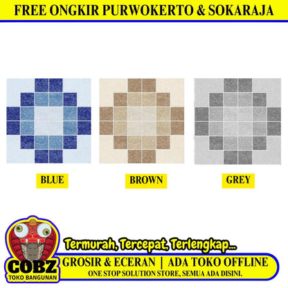 25 CM x 25 CM / ASIA TILE ROCHESTER Keramik Lantai Kamar Mandi Matte Dus