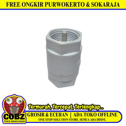 1 IN / FINA Tosen Tusen Tesen Foot Klep Valve Plastik PVC