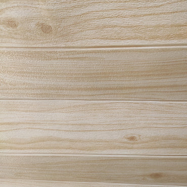 3.5 MM x 70 CM x 70 CM / COBZ SMBY-5 Wallpaper Foam Sticker Kayu Cream Lembar