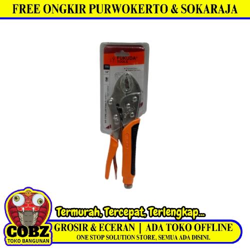 10 IN / FUKUDA Tang Buaya Jepit Jaw Locking Grip Pliers Gagang Karet
