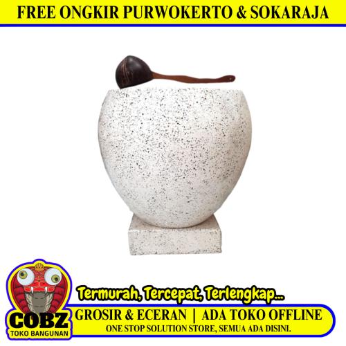 40 CM x 40 CM x 50 CM / BT GENTONG KECILBak Mandi Teraso Jenis Teraso Asli 40 L