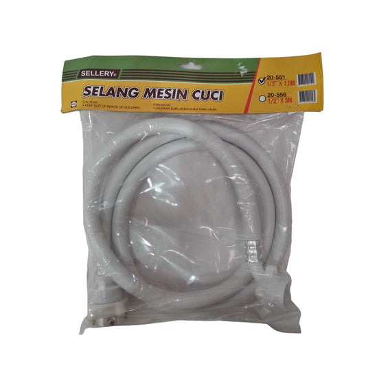 150 CM / SELLERY 20-551 Selang Masuk Air Mesin Cuci Bukaan Depan Atas Inlet