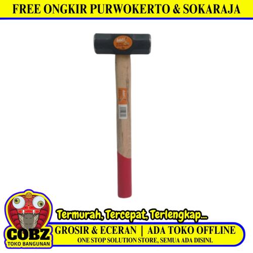 2 LB / LUDELL Palu Martil Bodem Batu Sledge Hammer Gagang Kayu