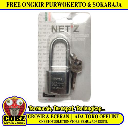 30 MM / NET'Z Gembok Pintu Pagar Padlock Anti Maling Leher Panjang