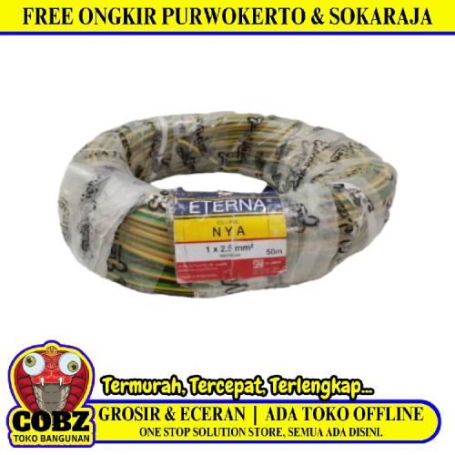 1 INTI x 2.5 MM / TM NYA Tunggal Kabel Tembaga SNI Kuning Per Meter