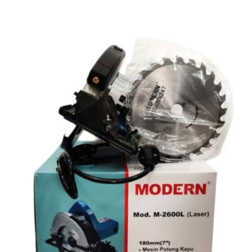 MODERN M 2600 L Mesin Gergaji Sirkular Circular Saw Kabel Set