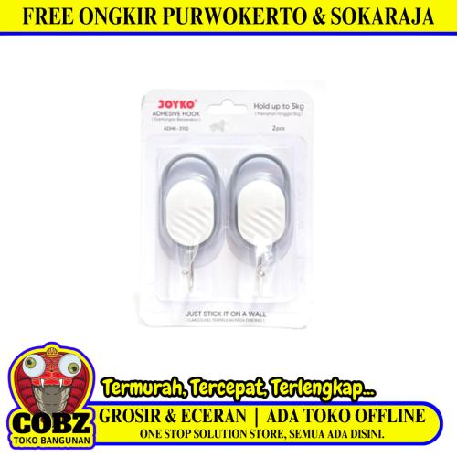 JOYKO ADHK-3110 Kapstok Cantel Gantungan Baju Dinding Mini PVC Set