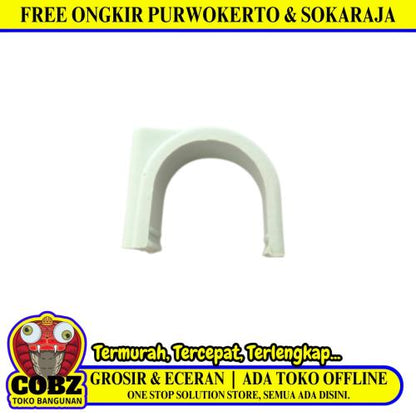 3/4 IN / ARROW Klem Pipa Plat Pipe Clamp Plastik PVC