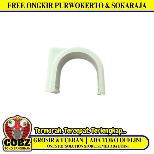 3/4 IN / ARROW Klem Pipa Plat Pipe Clamp Plastik PVC