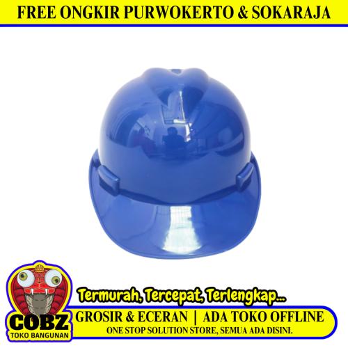 HELIOS Helm Proyek Tukang Safety Pelindung Keselamatan Kepala Biru