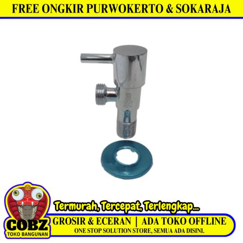 1/2 IN / HOMENEEDS 02 Stop Kran Air Shower Kloset Monoblok Stainless