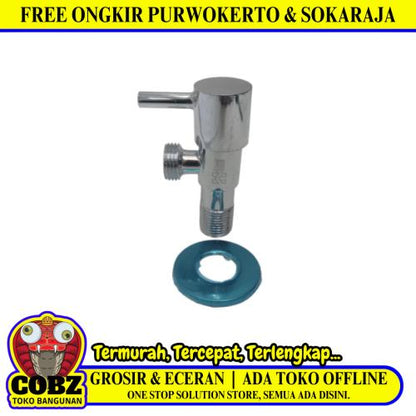 1/2 IN / HOMENEEDS 02 Stop Kran Air Shower Kloset Monoblok Stainless