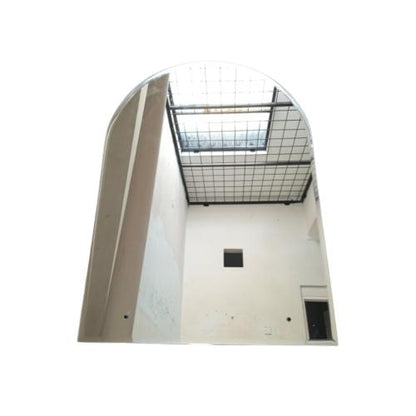 50 CM x 70 CM / DIAMOND Cermin Wastafel Kaca Kamar Mandi Setengah Lingkaran Polos Set