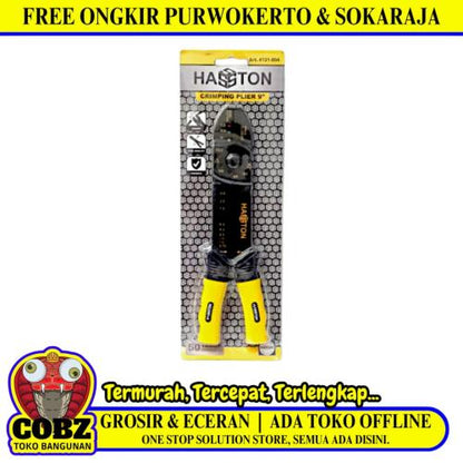 9 IN / HASTON Tang Crimping Kupas Potong Kulit Kabel Skun Ratchet