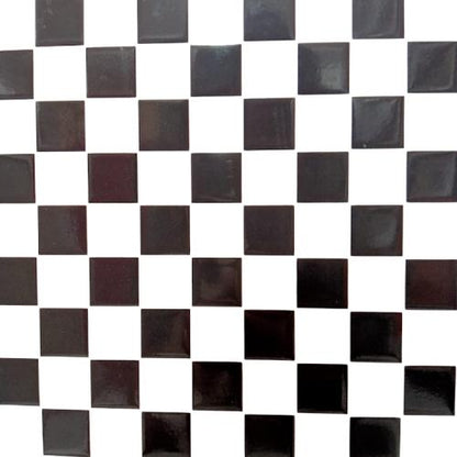 25 CM x 40 CM / UNO ZEUS Keramik Dinding Kamar Mandi Glossy Black Dus