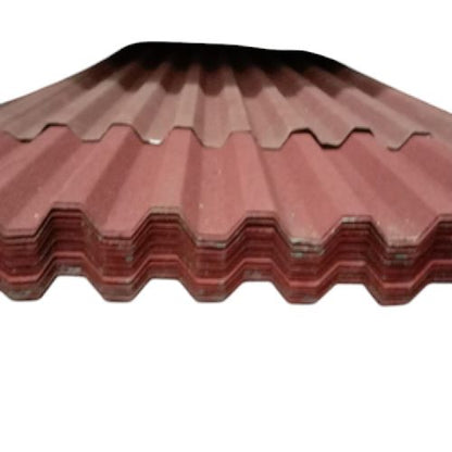 0.3 MM x 75 CM x 5 M / TM Spandek Pasir Gelombang Kecil Merah Lembar