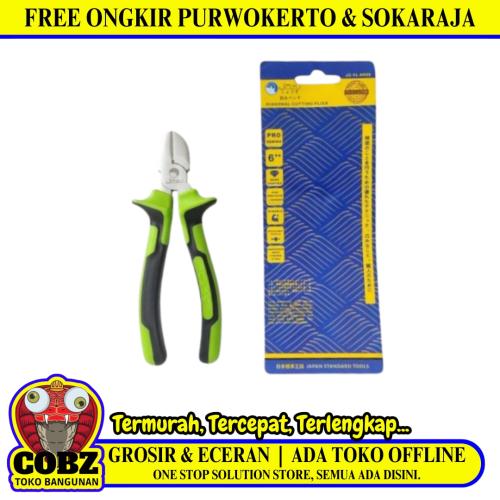 6 IN / JOZU Tang Potong Kawat Kabel Diagonal Cutting Pliers