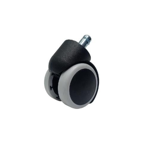 2 IN / TM Roda Hidup Kursi Non Rem Tancap PVC Putih Rem