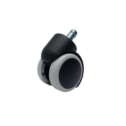 2 IN / TM Roda Hidup Kursi Non Rem Tancap PVC Putih Rem