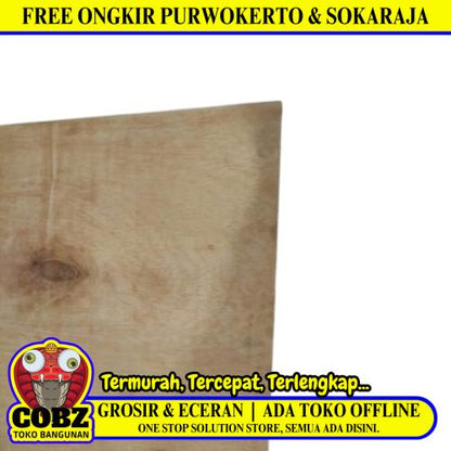 3 MM x 90 CM x 210 CM / TM Triplek Multiplek Papan Pintu Biasa Lembar