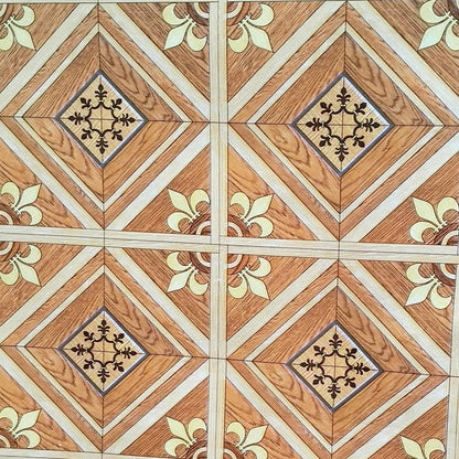 120 CM x 15 M / NANYA CHCK 001 001 Karpet Perlak Lantai Meja Vinyl PVC Brown Roll