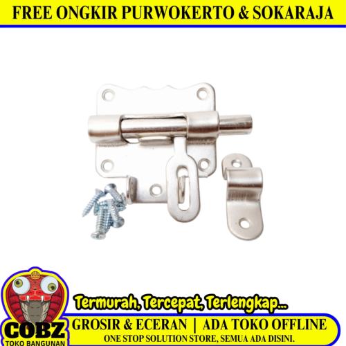 2 IN / STARK Grendel Overpal Kunci Slot Tempat Cantel Gembok Stainles