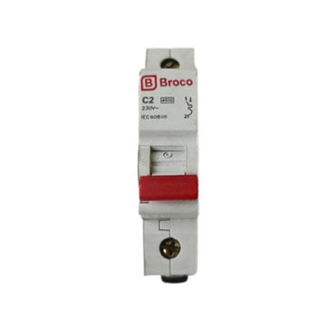 2 A / BROCO MCB Pemutus Sekring Sirkuit Arus Listrik Circuit Breaker