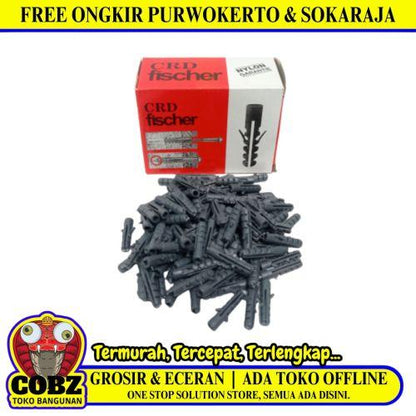 S 5 / CRD Angkur Dinding Dudukan Baut Sekrup Tembok PVC Ecer Dus
