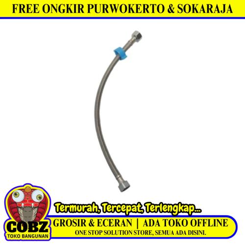 1/2 IN x 40 CM / SKL Selang Fleksibel Sink Hose Kloset Anyam Stainless