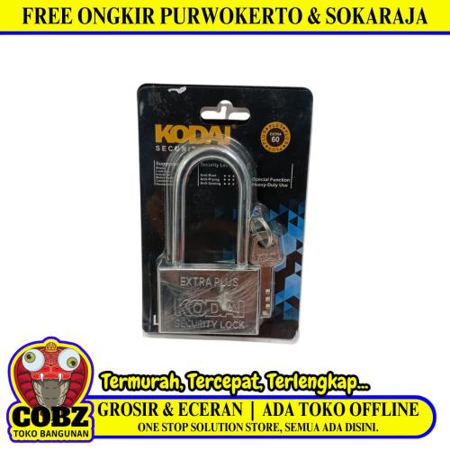 60 MM / KODAI Gembok Pintu Pagar Padlock Anti Maling Leher Panjang