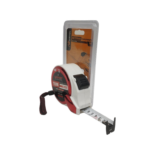 10 M / WILMER Meteran Alat Ukur Tukang Bangunan Measuring Tape
