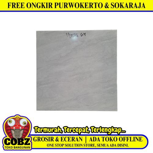 40 CM x 40 CM / Accura MURCIA Keramik Lantai Rumah Glossy Grey Dus