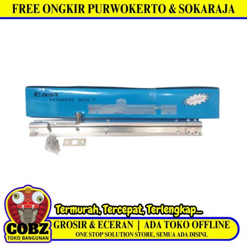12 IN / EAST TOWER Grendel Kunci Slot Pintu Jendela Stainless