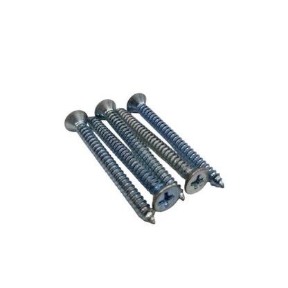 #10 X 2 IN / TM Sekrup FH Kepala Rata Plus Putih Biji