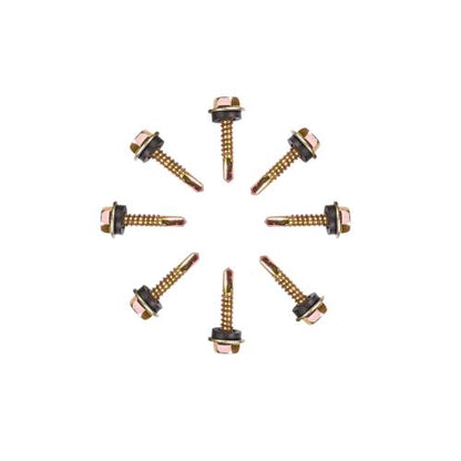 16 MM / TM Roofing Baut Sekrup Atap Baja Ringan Kuning Biji