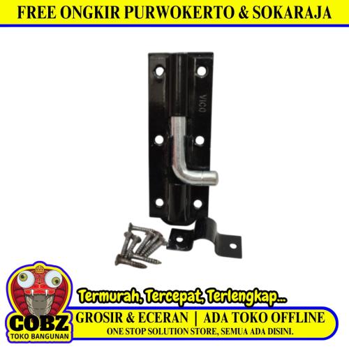 4 INCH / VICO Grendel Kunci Slot Pintu Jendela Stainless