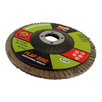 4 IN x GRIT 240 / VIPER Flap Disc Mata Gerinda Amplas Susun Kipas