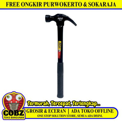 8 OZ / RPG Palu Martil Kambing Tanduk Congkel Paku Gagang Fiber