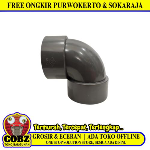 3 IN / RUCIKA D-DL Elbow Knee Keni L Sambungan Fitting Pipa PVC