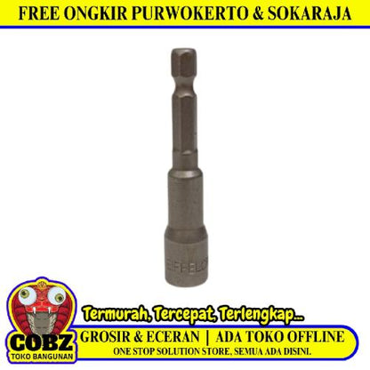 8 MM x 65 MM / EIFFEL Mata Bor Kunci Sok Baut Baja Roofing Hex Ecer Biji