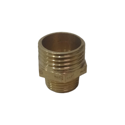 3/8 IN x 1/2 IN / NM Double Nepel Drat Luar Nipple Male Outer Kuningan