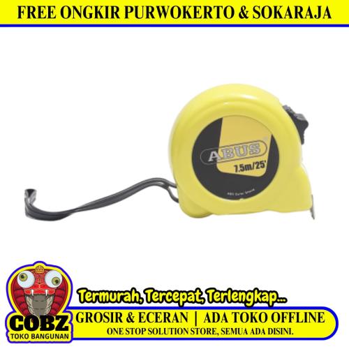 7.5 M / ABUS Meteran Alat Ukur Tukang Bangunan Measuring Tape
