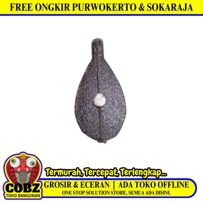 1 IN / NM Kerekan Katrol Burung Timba Sumur Besi Hitam