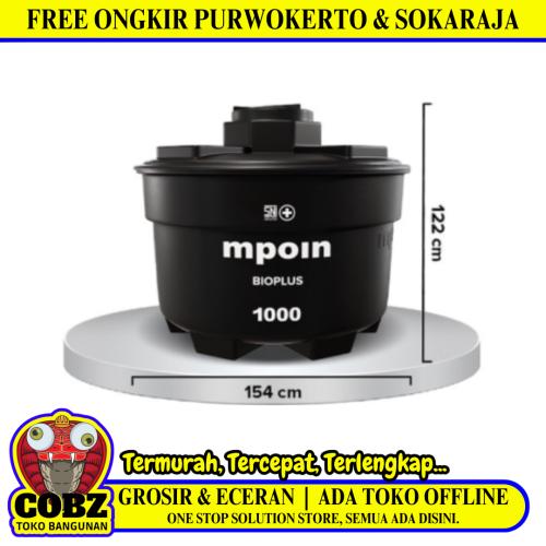 1000 L / M POIN + BIO PLUS B 1000 Septic Tank Sepiteng Tangki PVC Hitam Set