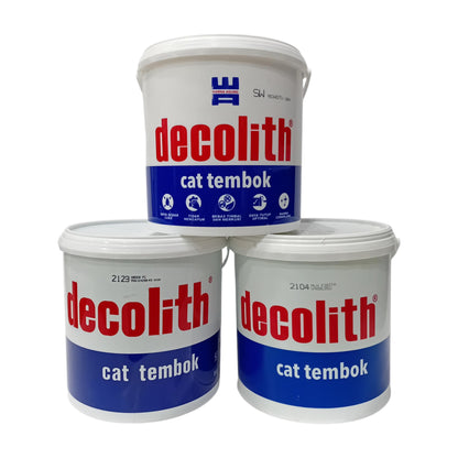 5 KG / DECOLITH Cat Tembok Beton Plafon Wall Paint Galon