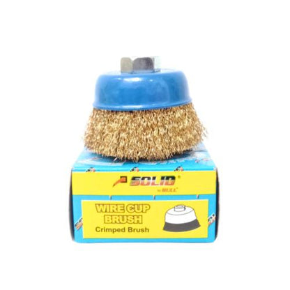 3 IN / SOLID Sikat Kawat Bengkok Bahan Pembersih Karat Kerak